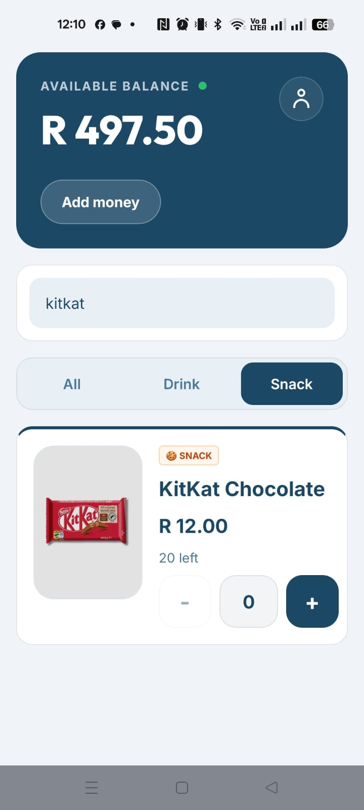 Fresh User App Screenshot
